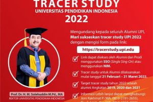 Alumni Prodi Keperawatan, ayo isi Tracer Study UPI 2022.